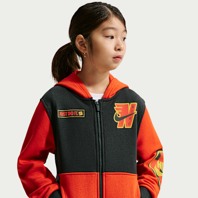 Nike Sportswear Club Big Kids' Fleece Full-Zip Hoodie. Nike.com